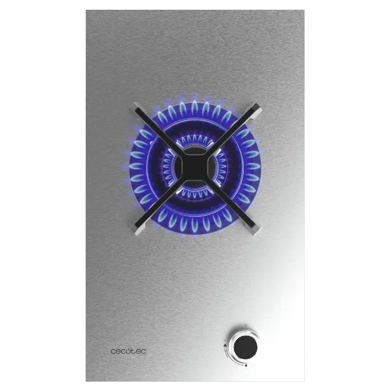 Placa de gas 1 fuego Cecotec Bolero Squad G 1400S Inox - Imagen 2