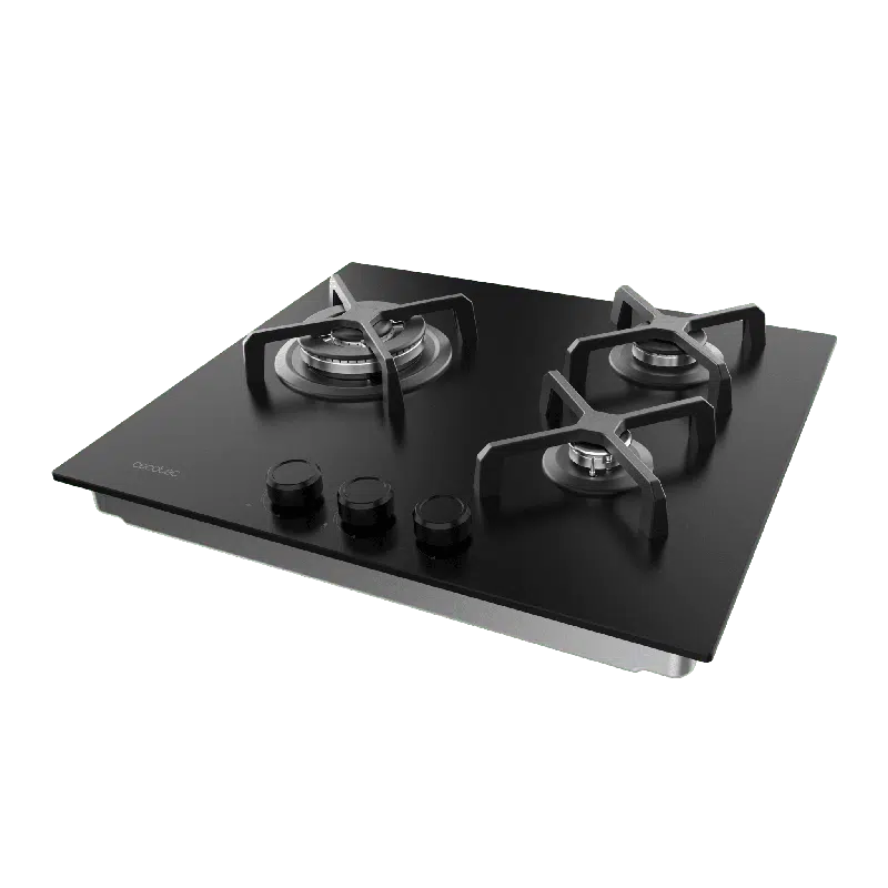 Placa de gas 3 fuegos Cecotec Bolero Squad G 3400S Nano Glass - Imagen 2