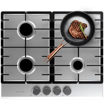Placa de gas Cecotec Bolero Squad G 4200F Inox