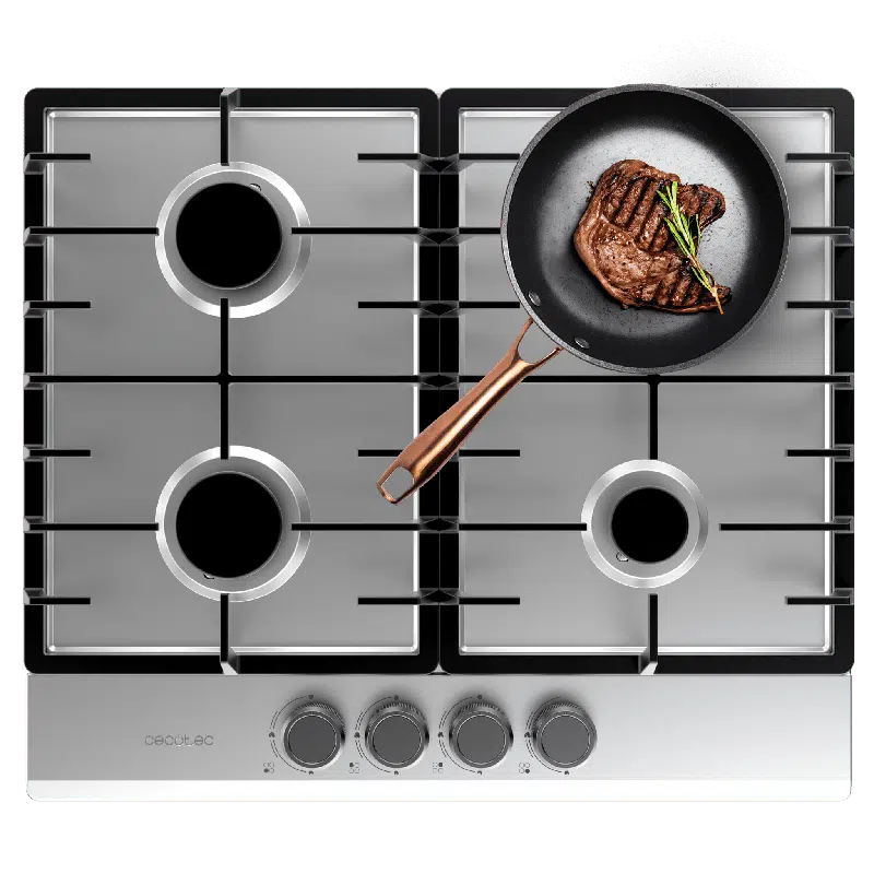 Placa de gas Cecotec Bolero Squad G 4200F Inox