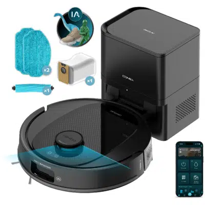 Robot aspirador con base autovaciado Cecotec Conga Y80 X-Treme