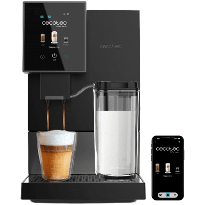 Cafetera superautomática compacta Cecotec Cremmaet Compactccino Connected Black Silver