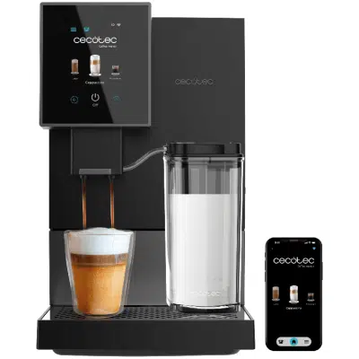 Cafetera superautomática compacta Cecotec Cremmaet Compactccino Connected Black Silver