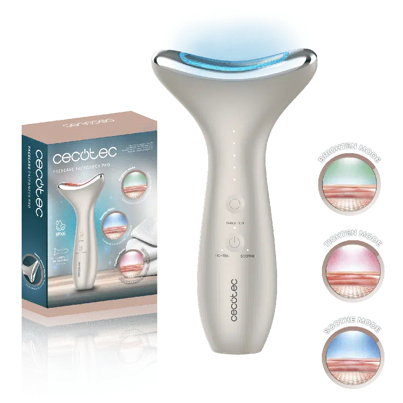 Cepillo de fototerapia Cecotec FaceCare Face&Neck Pro