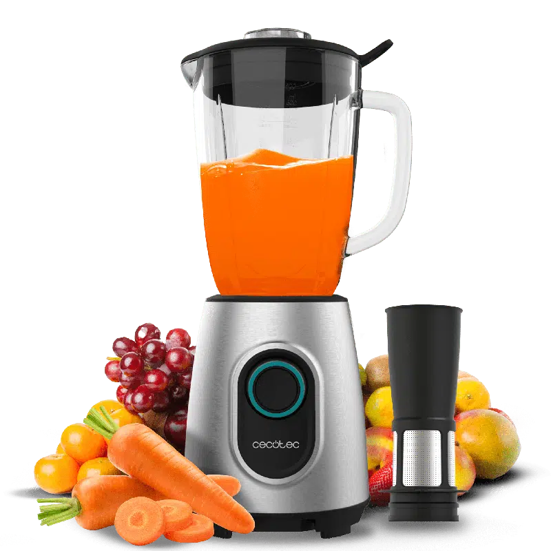 Batidora de vaso Cecotec Power Black Titanium 2300MAX Inox Pro