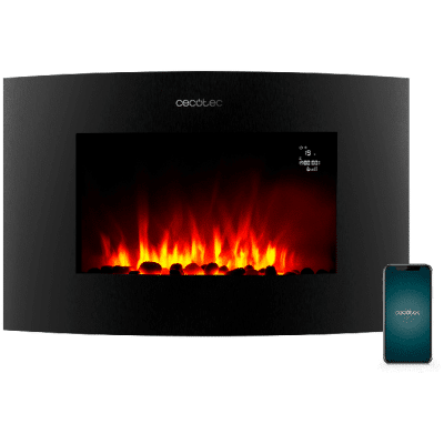 Chimenea eléctrica Cecotec ReadyWarm 3560 Curved Flames Connected