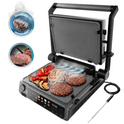 Parrilla eléctrica Cecotec Rock'nGrill 2000 Smash PerfectCook