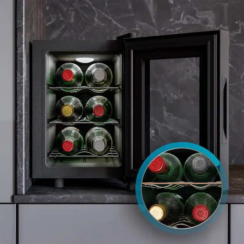 Vinoteca termoeléctrica Cecotec Bolero GrandSommelier 600 CoolCrystal - Imagen 10