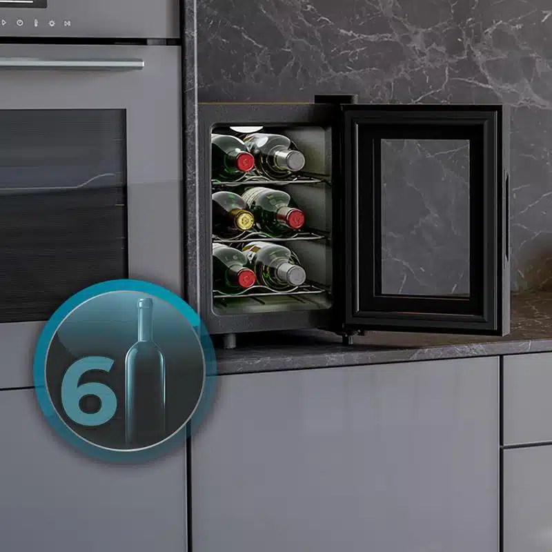 Vinoteca termoeléctrica Cecotec Bolero GrandSommelier 600 CoolCrystal - Imagen 6