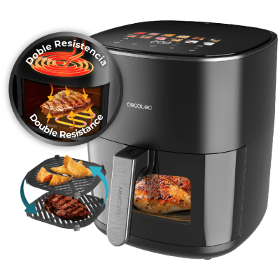 Freidora de aire con doble resistencia Cecotec Cecofry&Grill 6500