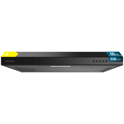 Campana Extractora 60cm Cecotec Bolero Flux CM 602100 Black A