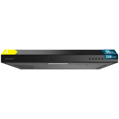 Campana Extractora 60cm Cecotec Bolero Flux CM 602100 Black A