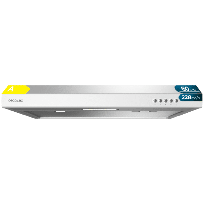Campana Extractora 60cm Cecotec Bolero Flux CM 602100 White A
