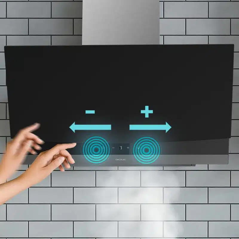 Campana Extractora Decorativa Cecotec Bolero Flux DT 604400 Matt Black A+++ - Imagen 3