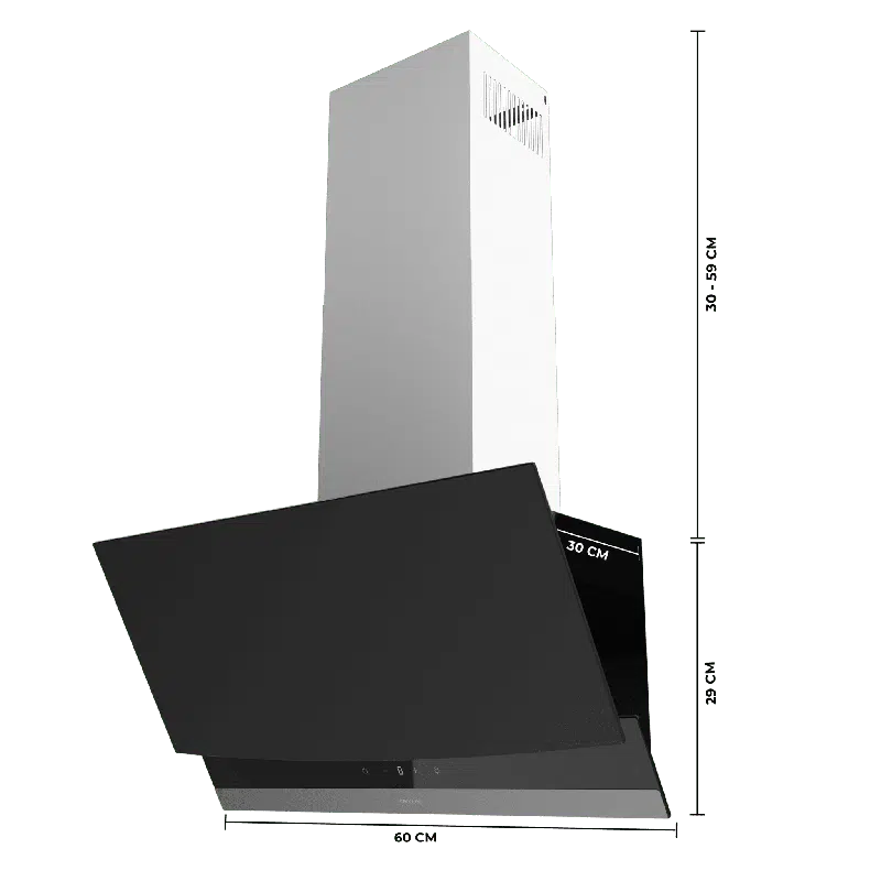 Campana Extractora Decorativa Cecotec Bolero Flux DT 604400 Matt Black A+++ - Imagen 9