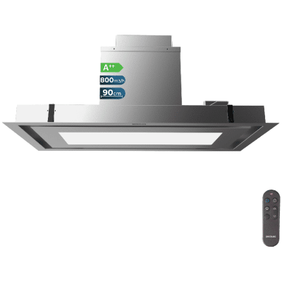 Campana integrable de techo Cecotec Bolero Flux TIR 908000 Inox A++