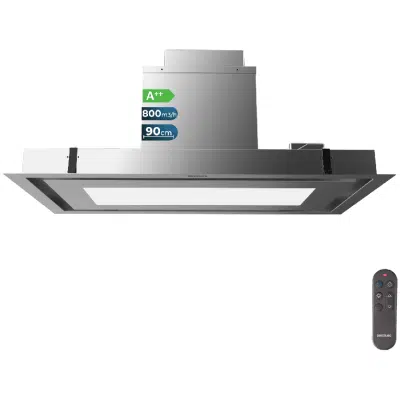 Campana integrable de techo Cecotec Bolero Flux TIR 908000 Inox A++