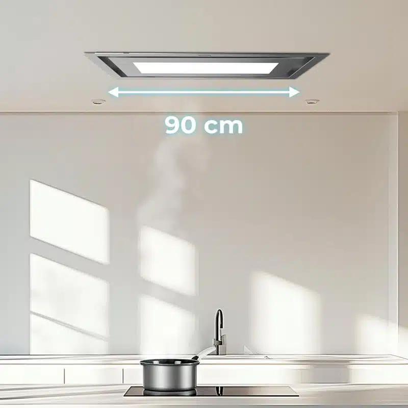 Campana integrable de techo Cecotec Bolero Flux TIR 908000 Inox A++ - Imagen 7