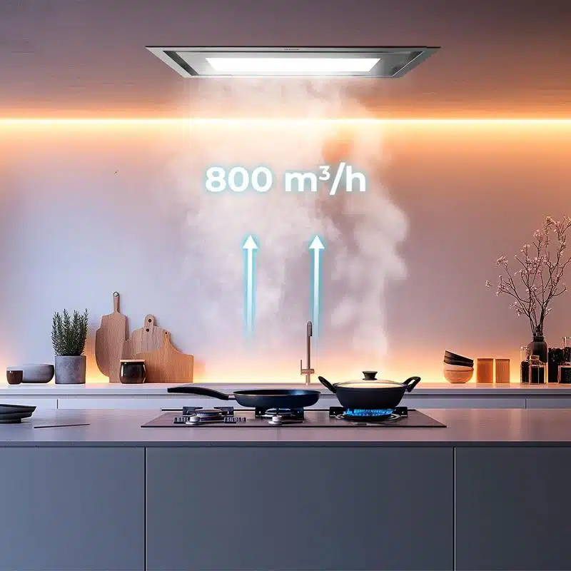 Campana integrable de techo Cecotec Bolero Flux TIR 908000 Inox A++ - Imagen 9