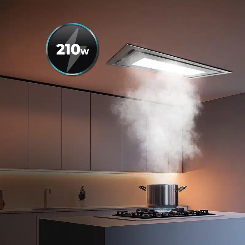 Campana integrable de techo Cecotec Bolero Flux TIR 908000 Inox A++ - Imagen 11