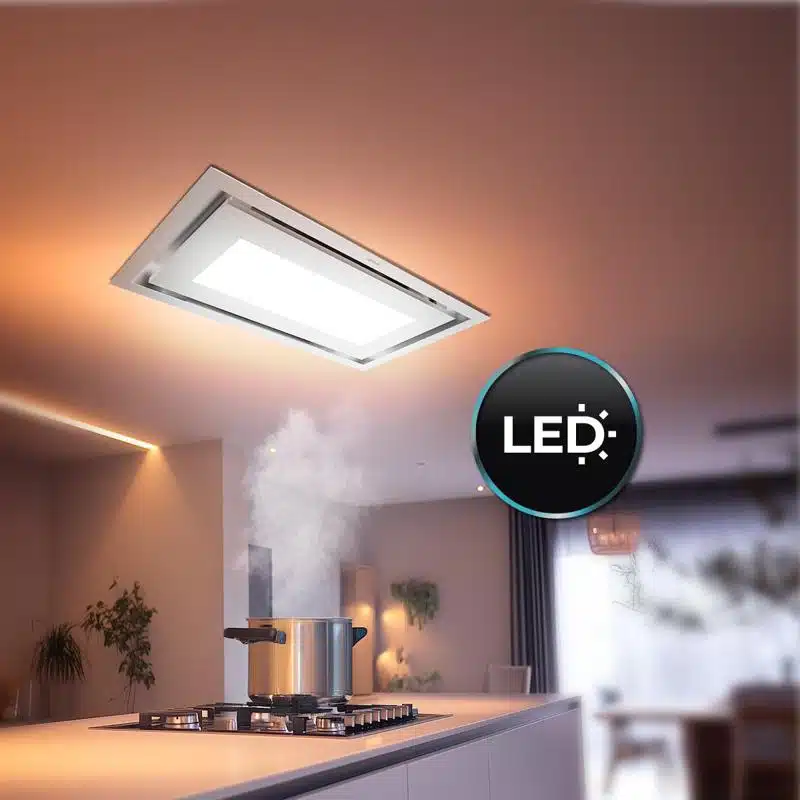 Campana integrable de techo Cecotec Bolero Flux TIR 908000 Inox A++ - Imagen 12