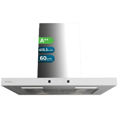 Campana Extractora en forma de T Cecotec Bolero Flux TT 604400 Inox A++