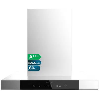 Campana Extractora en forma de T Cecotec Bolero Flux TT 609500 Slim Inox A+++