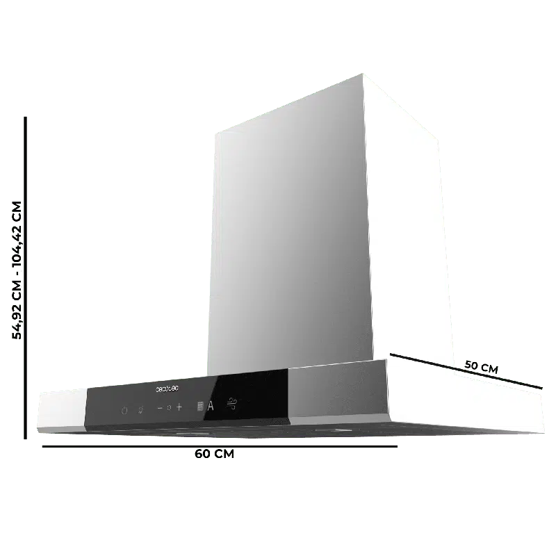 Campana Extractora en forma de T Cecotec Bolero Flux TT 609500 Slim Inox A+++ - Imagen 4