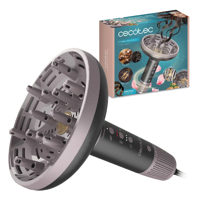 Difusor XXL para rizos Cecotec DryWave Nébula Black - Imagen 6