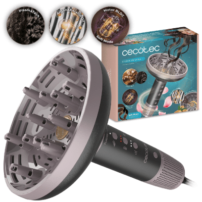 Difusor XXL para rizos Cecotec DryWave Nébula Black