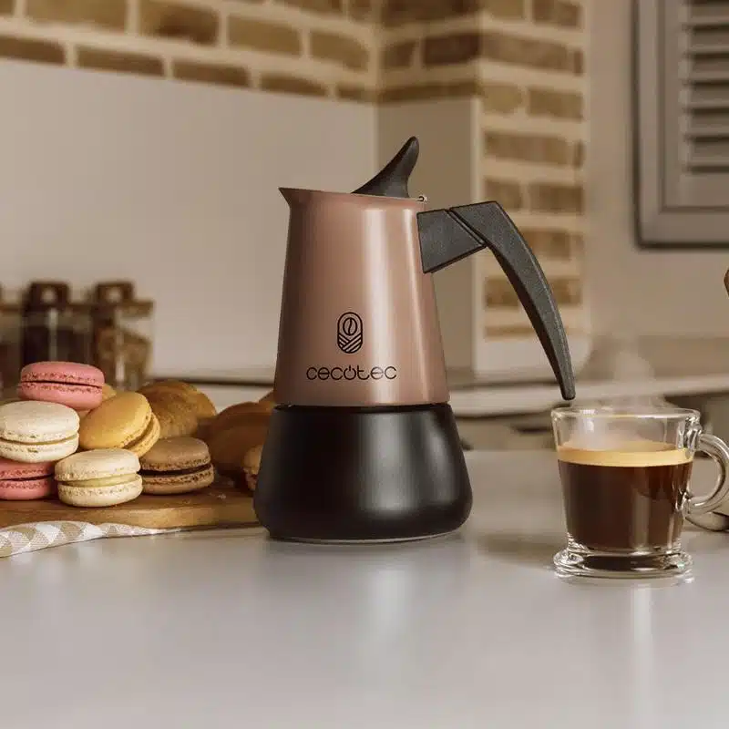 Cafetera italiana 2 tazas Cecotec Piccolina 200 Bronze - Imagen 7