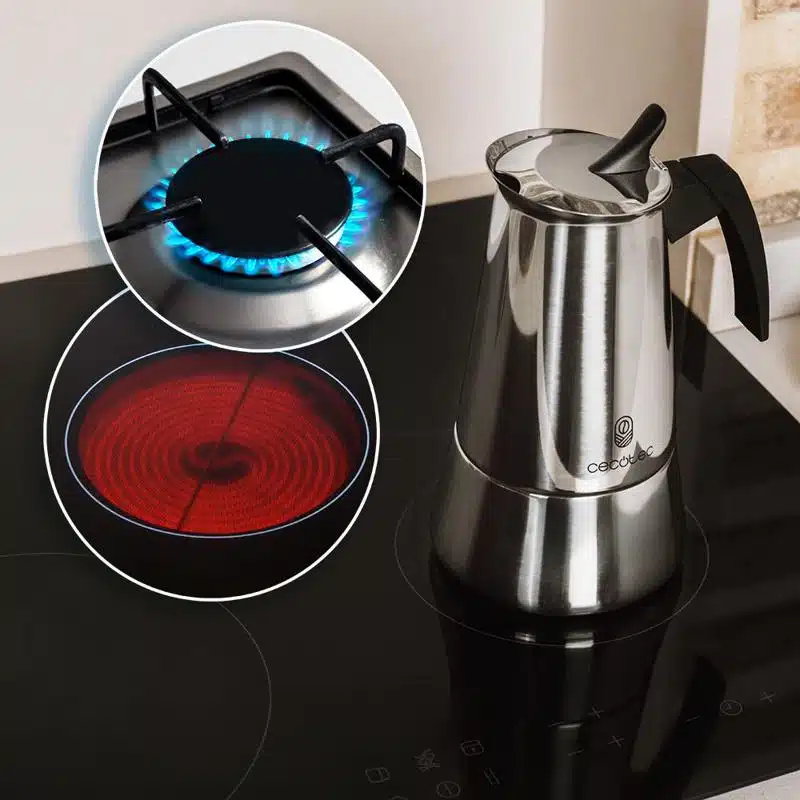 Cafetera italiana 2 tazas Cecotec Piccolina 200 Bronze - Imagen 6