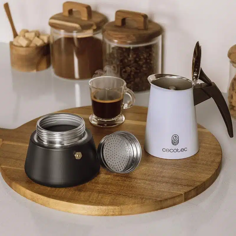 Cafetera italiana 2 tazas Cecotec Piccolina 200 Bronze - Imagen 5