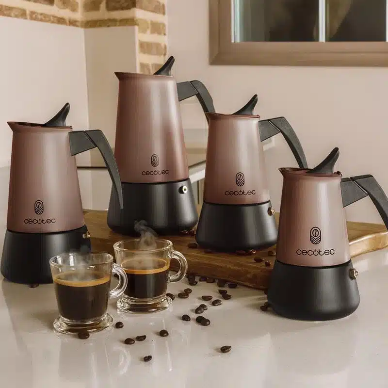 Cafetera italiana 2 tazas Cecotec Piccolina 200 Bronze - Imagen 3