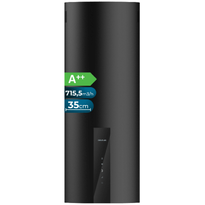 Campana extractora Cecotec Bolero Flux DRT 358000 Black A++