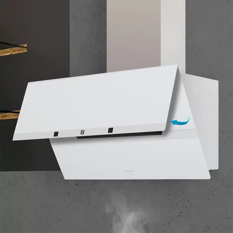 Campana extractora Cecotec Flux DT 608010 Glass White A++ - Imagen 9