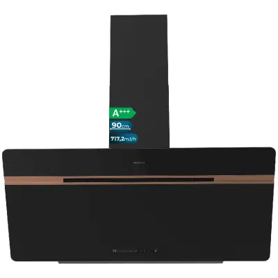 Campana extractora Cecotec Bolero Flux DT 907500 Matt Black A+++
