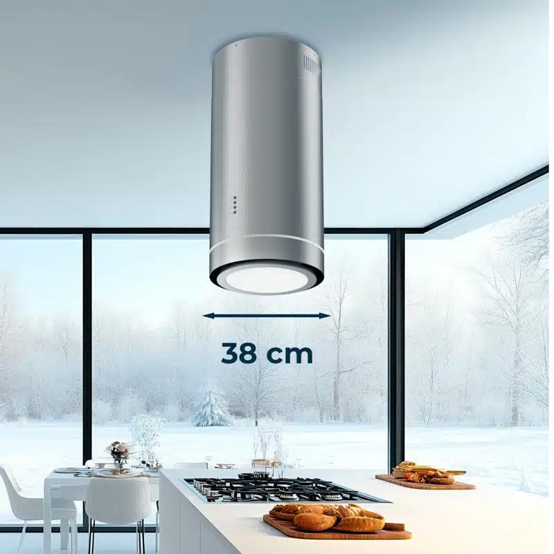 Campana extractora isla Cecotec Bolero Flux IRE 388000 Inox A++ - Imagen 5
