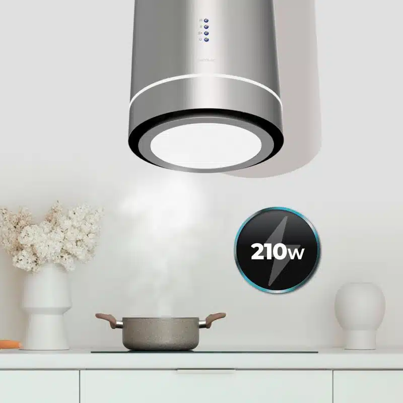 Campana extractora isla Cecotec Bolero Flux IRE 388000 Inox A++ - Imagen 7