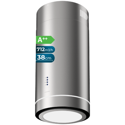 Campana extractora isla Cecotec Bolero Flux IRE 388000 Inox A++