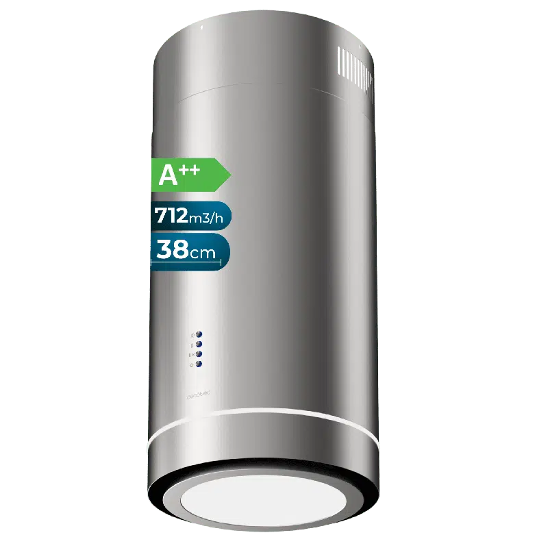 Campana extractora isla Cecotec Bolero Flux IRE 388000 Inox A++