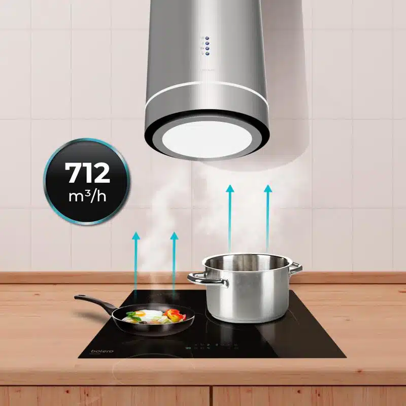 Campana extractora isla Cecotec Bolero Flux IRE 388000 Inox A++ - Imagen 12