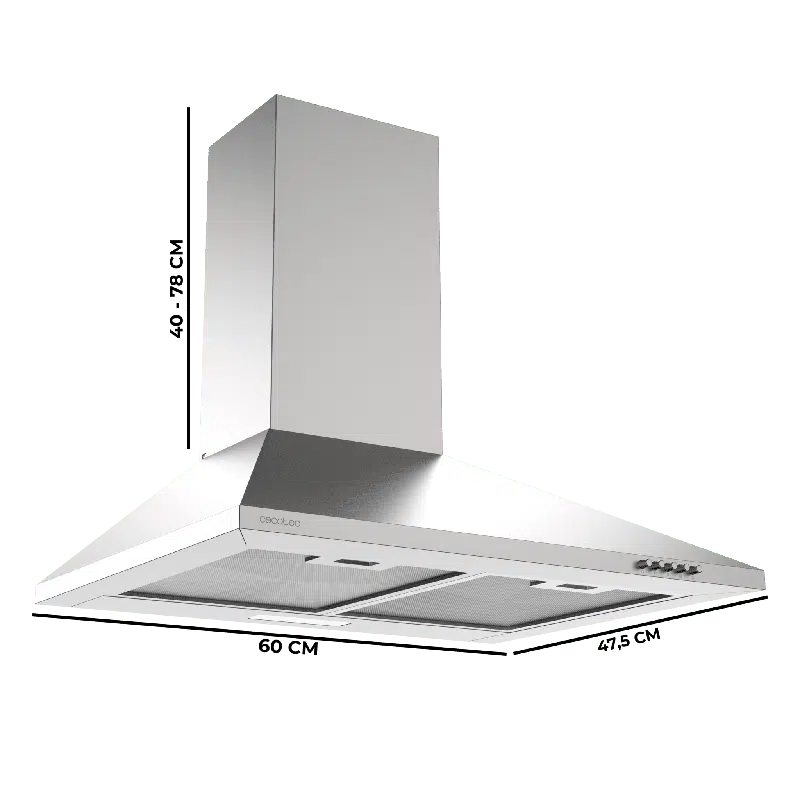 Campana extractora Cecotec Bolero Flux PM 604000 Inox A - Imagen 4