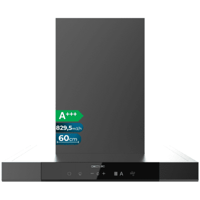 Campana extractora Cecotec Bolero Flux TT 609500 Slim Dark Inox A+++