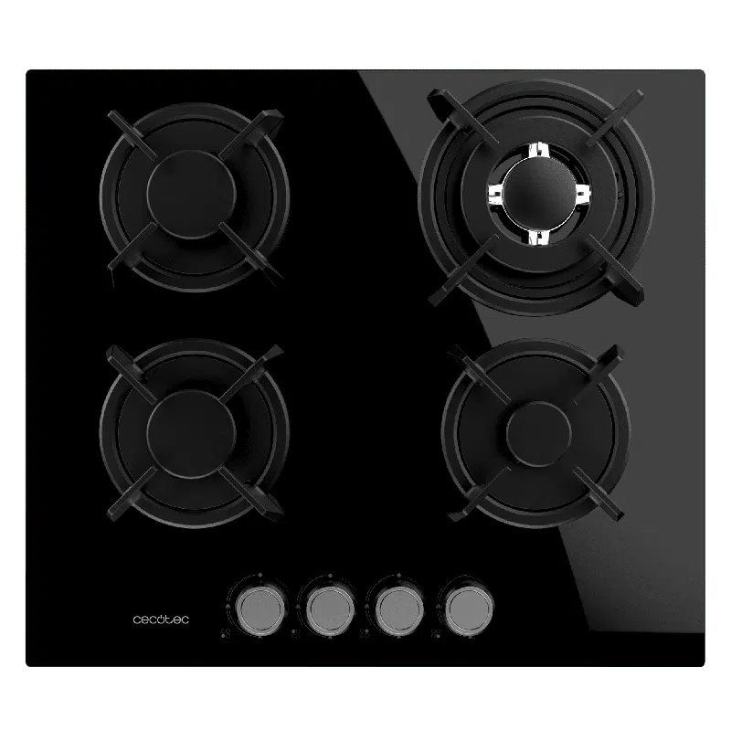 Placa de gas Cecotec Bolero Squad G 4200S Glass Black - Imagen 3
