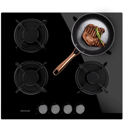 Placa de gas Cecotec Bolero Squad G 4200S Glass Black