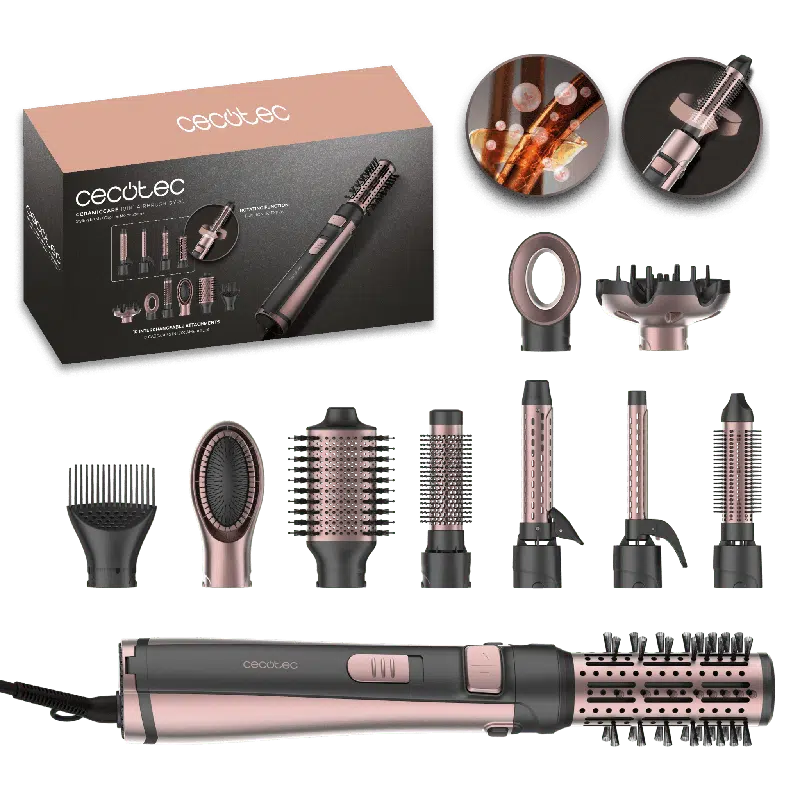 Cepillo de aire Cecotec CeramicCare 10in1 AirBrush Gyro