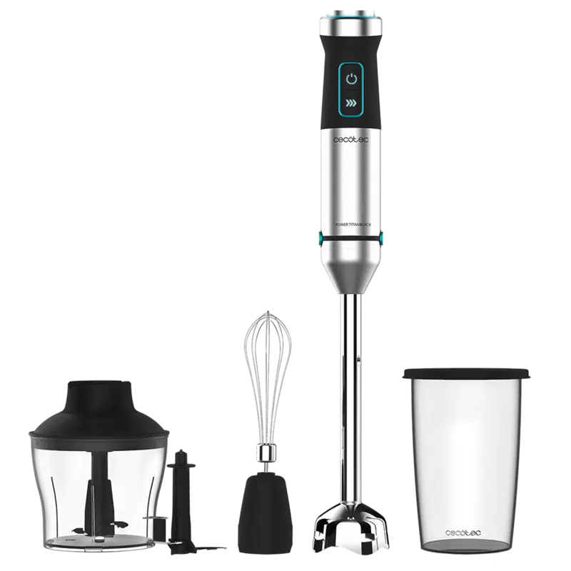 Batidora de mano Power TitanBlack 1500 XL Cream&Crush Cecotec