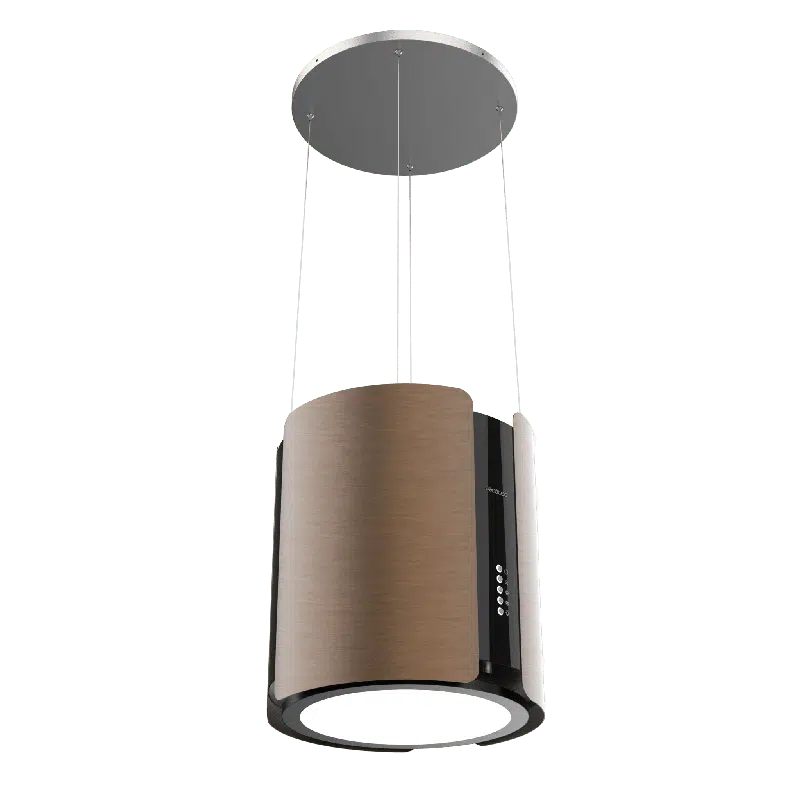 Campana colgante redonda Cecotec Bolero Flux CRE 385500 Cobre A+ - Imagen 2