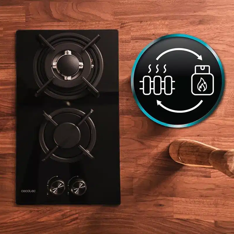 Placa de gas Cecotec Bolero Squad GN 2200S Glass Black - Imagen 10
